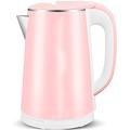 Cordless electric kettle, 2L environmentally friendly kettle with automatic shut-off and boil-dry protection, BPA-free cordless hot water boiler, quiet and fast boiling (Pink One Size) Full moon