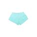 Katie J NYC Athletic Shorts: Teal Hearts Sporting & Activewear - Kids Girl's Size X-Large