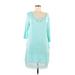 Simply Southern Casual Dress: Teal Dresses - Women's Size Medium