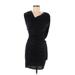 Armani Exchange Cocktail Dress - Sheath: Black Solid Dresses - Women's Size Small