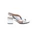 J.Crew Heels: Silver Shoes - Women's Size 7 1/2