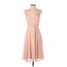 ASOS Casual Dress - A-Line: Tan Solid Dresses - Women's Size 4