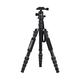 q666 TRIPOD HUIOP Q666 59inch Compact Travel Portable Aluminum Alloy Camera Tripod Monopod with Ball Head/Quick Release Plate/Carry Bag for DSLR Camera