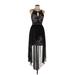 Morgan & Co. Cocktail Dress - High/Low: Black Dresses - Women's Size 9