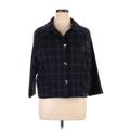 CAbi Jacket: Blue Plaid Jackets & Outerwear - Women's Size X-Large