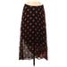 Maeve by Anthropologie Casual Skirt: Black Hearts Bottoms - Women's Size Small