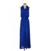 The Vanity Room Casual Dress - Maxi: Blue Dresses - Women's Size Small