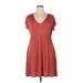 24/7 Maurices Casual Dress - DropWaist: Burgundy Solid Dresses - Women's Size X-Large