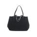 Kate Spade New York Leather Tote Bag: Black Solid Bags