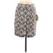 Banana Republic Heritage Collection Casual Skirt: Gray Aztec or Tribal Print Bottoms - Women's Size 10