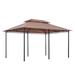 Outsunny 13 Ft. W x 10 Ft. D Steel Patio Gazebo Metal/Steel/Soft-top in Black/Gray | Wayfair 84C-050