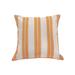 Highland Dunes Berke Striped Indoor/Outdoor Throw Pillow Polyester/Polyfill blend in Yellow | 18 H x 18 W x 2 D in | Wayfair