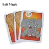 Carte di elefanti e arachidi trucchi magici carta di scomparsa/scomparsa primo piano puntelli magici