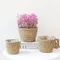 Cestino per piante da fiore in erba intrecciata, cesto per fioriera, vaso da fiori per interni ed esterni, per piante da fiore decorative da giardino