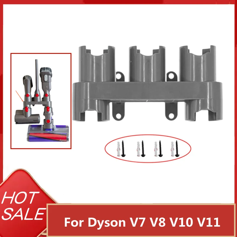 Für dyson v7 v8 v10 v11 staubsauger platz bürsten kopf düsen reinigungs zubehör halterung lager regal dyson zubehör Image