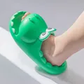 Pantoufles en forme de crocodile pour femmes sandales d'été souples à bout ouvert chaussures à