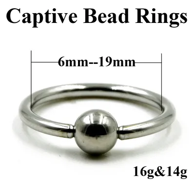 10 stück Extra Große Größe Chirurgische Stahl Captive Bead Ring Septum Nase Hoop Ring Ohr Tragus