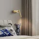 Appliques murales en cuivre avec interrupteur rotatif lampe de lecture pour chambre et salon