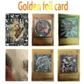 55 stücke goldene Folie Plastik yu-gi-oh Anime-Karten in englischen blauen Augen dunkler Magier
