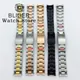 BLIGER-Bracelet en acier inoxydable massif boîtier de montre argent noir or rose convient pour