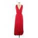 Old Navy Cocktail Dress - Midi: Red Dresses - Women's Size Small