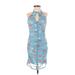 Bailey Rose Casual Dress: Blue Dresses - Women's Size X-Small