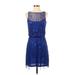Aidan Mattox Cocktail Dress - Party: Blue Stars Dresses - Women's Size 4