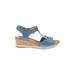 Hotter Wedges: Blue Shoes - Women's Size 6