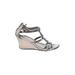 Kenneth Cole REACTION Wedges: Silver Shoes - Women's Size 8 1/2