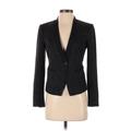 Ann Taylor LOFT Blazer Jacket: Black Marled Jackets & Outerwear - Women's Size 2