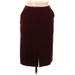 Sui by Anna Sui Casual Skirt: Burgundy Solid Bottoms - Women's Size 46