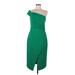 Black Halo Casual Dress - Sheath: Green Solid Dresses - Women's Size 8