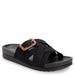 MUK LUKS Grand Shayna Sandal - Womens 11 Black Sandal Medium