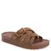 MUK LUKS Grand Shayna Sandal - Womens 10 Brown Sandal Medium