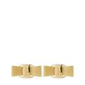 Vara Bow Stud Earrings - Metallic - Ferragamo Earrings