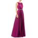 Crystal Pleated Satin A-line Gown