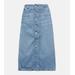 A-line Denim Midi Skirt