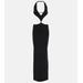 Tetra Cutout Halterneck Maxi Dress