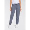 Jogginghose KANGAROOS, Damen, Gr. 38, N-Gr, grau (blau, anthrazit), Sweatware, Obermaterial: 95% Baumwolle, 5% Elasthan, bedruckt, unifarben, casual, bequem knöchellang, Hosen, mit großen Taschen