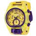 Renewed Invicta Anatomic Unisex Watch - 45.5mm Purple Yellow (AIC-40298)
