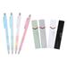 Plastic Propelling Pencil Mechanical Students Drawing Pencils Automatic Drafting Abs 4 Sets