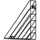 Wall-mounted magazine rack Triangular wall-mounted bookcase Wall-mounted magazine rack Magazine rack Magazine rack Storage folder (22.5 x 22.5 x 5 cm black)