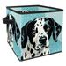 KLURENT Dot Dog Toy Box Chest Collapsible Sturdy Toy Clothes Storage Organizer Boxes Bins Baskets for Kids Boys Girls Nursery Playroom