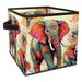 KLURENT Elephant Animal Toy Box Chest Collapsible Sturdy Toy Clothes Storage Organizer Boxes Bins Baskets for Kids Boys Girls Nursery Playroom