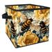 KLURENT Insect Bees Toy Box Chest Collapsible Sturdy Toy Clothes Storage Organizer Boxes Bins Baskets for Kids Boys Girls Nursery Playroom