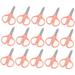 15pcs Children s Manual Scissor Toddler Scissors Kids Accessory School Diy Scissors Portable Diy Scissors Thread Scissors Scrapbook Stainless Steel Office Household Pink