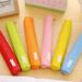 Sueyeuwdi Pencil Case Pencil Pouch Long Polka Dot Candy Color Pencil Case Creative Student Canvas Pencil Case Desk Organizer Desk Accessories