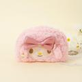 1pc Cute Pink Sheep Fluffy Pencil Case - Soft and Durable - Perfect for Organizing and Storing Pencils Markers and More