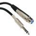 Cable Central LLC 10Ft XLR 3P Female to 1/4 TRS (Balanced Audio) Microphone Cable - 10 Feet