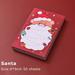 Jhomerit Sticky Note 50 Pieces Funny Christmas Notepads Santa Notepads Christmas Sticky Notes Memo Pads for Christmas Holidays Decoration Present (D)